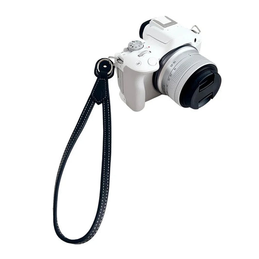 For Canon Nikon Sony Fujifilm Panasonic SLR Camera PU Leather Hand Strap Buffalo Texture Wrist Rope