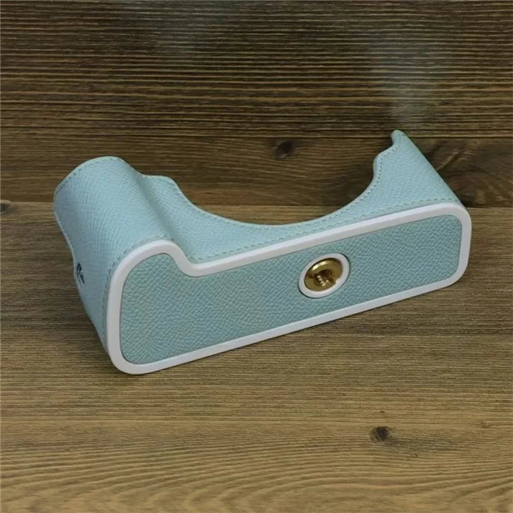 For Canon EOS M50 Mark II PU Leather Bottom Case Half Body Camera Protection Cover