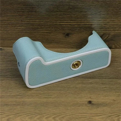 For Canon EOS M50 Mark II PU Leather Bottom Case Half Body Camera Protection Cover