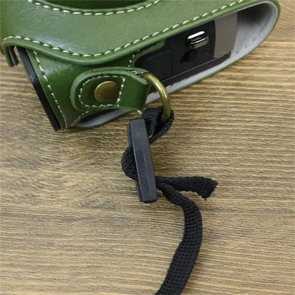 For Canon PowerShot G7 X Mark II / G7 X Mark III Camera Case PU Leather Camera Cover with Shoulder Strap