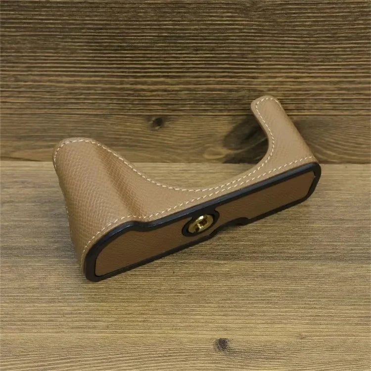 For Canon PowerShot G7 X Mark II / G7 X Mark III Leather Camera Case Half Body Protective Cover
