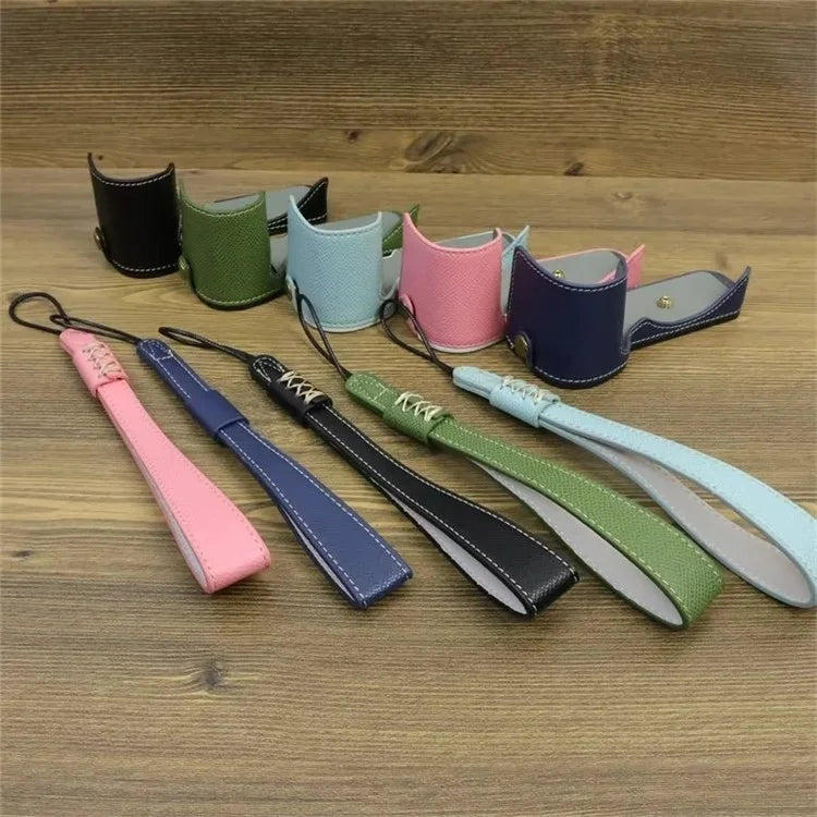 For Sony ZV-E10 PU Leather Bottom Case Battery Opening Design Camera Half Body Cover with Hand Strap