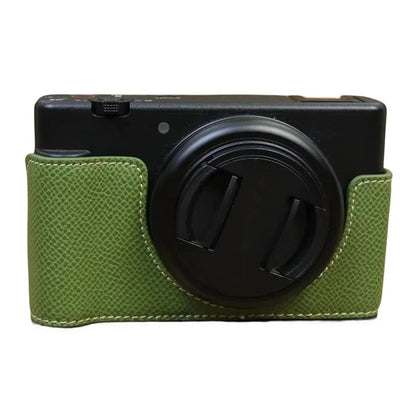 For Sony ZV-1 II / ZV-1F Camera Case PU Leather Half Body Protective Cover with Screw