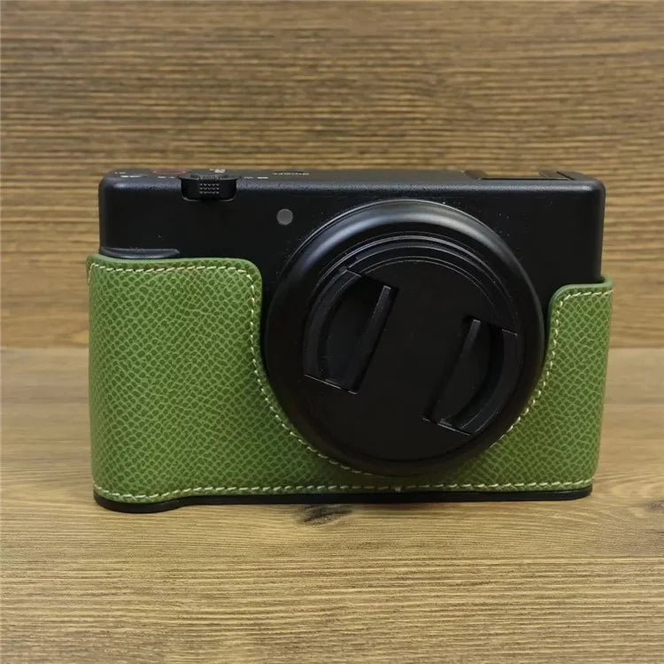For Sony ZV-1 II / ZV-1F Camera Case PU Leather Half Body Protective Cover with Screw