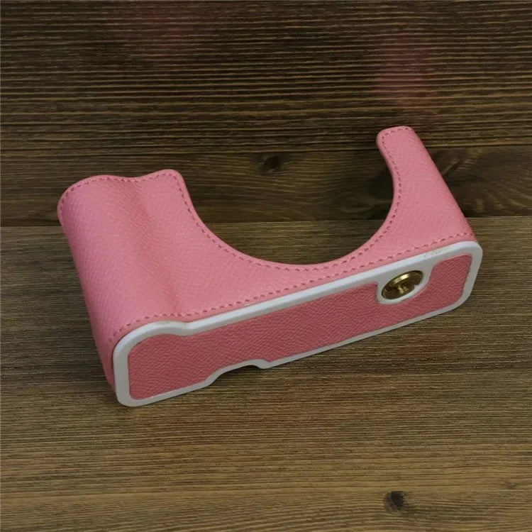 For Sony ZV-1 II / ZV-1F Camera Case PU Leather Half Body Protective Cover with Screw