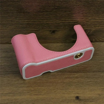 For Sony ZV-1 II / ZV-1F Camera Case PU Leather Half Body Protective Cover with Screw