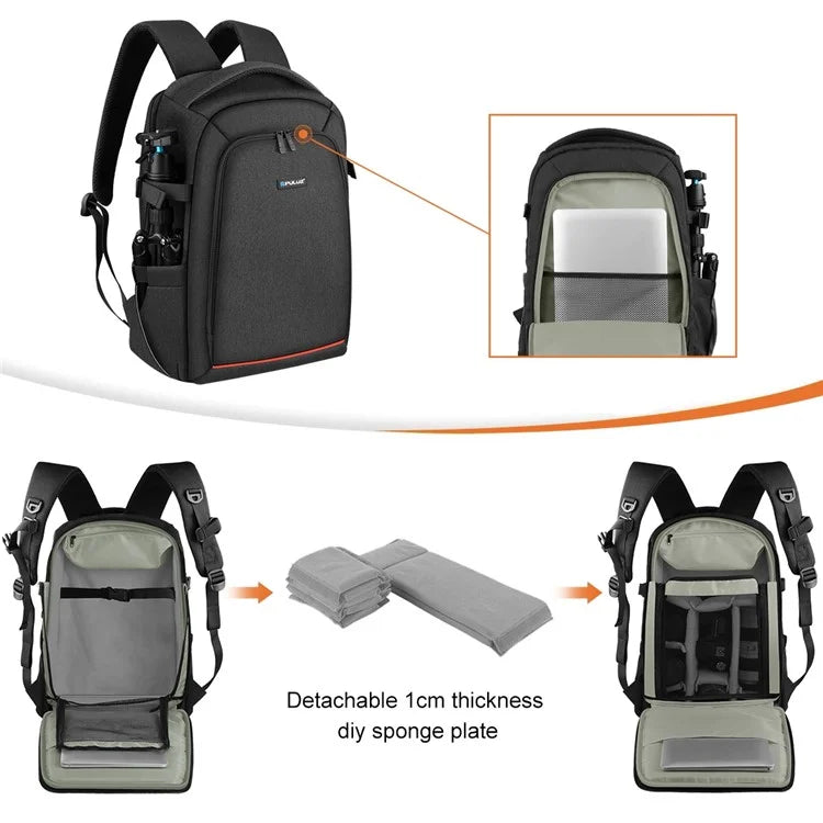 PULUZ PU5015B Camera Backpack for DJI Ronin-SC Handheld Gimbal Waterproof Oxford Cloth Shoulder Bag