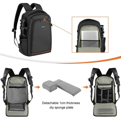 PULUZ PU5015B Camera Backpack for DJI Ronin-SC Handheld Gimbal Waterproof Oxford Cloth Shoulder Bag