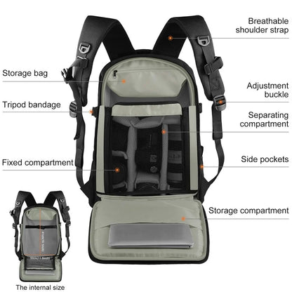 PULUZ PU5015B Camera Backpack for DJI Ronin-SC Handheld Gimbal Waterproof Oxford Cloth Shoulder Bag