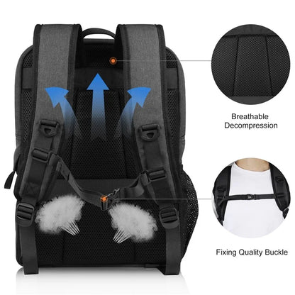 PULUZ PU5017B Camera Backpack Dual Shoulder Straps Camera Case with 14-inch Laptop Compartment