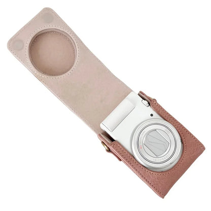 PU Leather Camera Bag for Sony Ricoh Panasonic Vintage Style Camera Case with Shoulder Strap