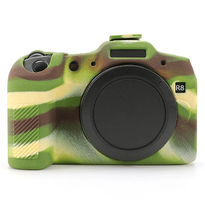 For Canon EOS R8 Soft Silicone Anti-scratch Case Litchi Texture Camera Protective Cover