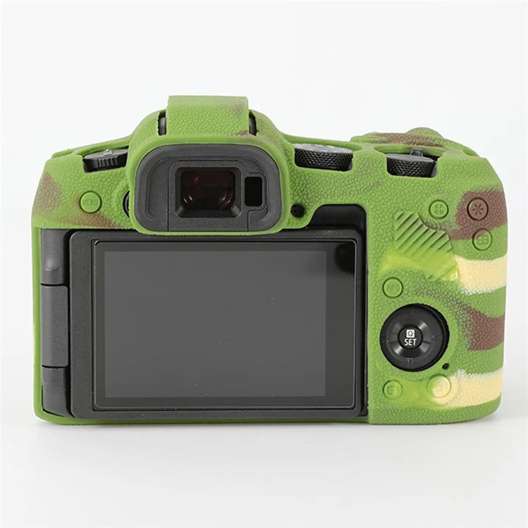 For Canon EOS R8 Soft Silicone Anti-scratch Case Litchi Texture Camera Protective Cover