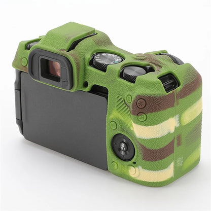 For Canon EOS R8 Soft Silicone Anti-scratch Case Litchi Texture Camera Protective Cover