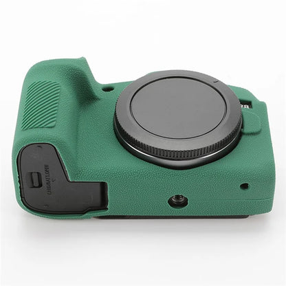 For Canon EOS R8 Soft Silicone Anti-scratch Case Litchi Texture Camera Protective Cover
