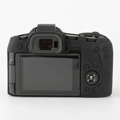 For Canon EOS R8 Soft Silicone Anti-scratch Case Litchi Texture Camera Protective Cover