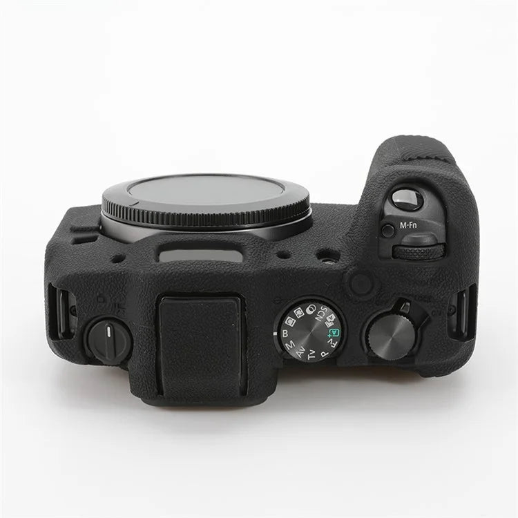 For Canon EOS R8 Soft Silicone Anti-scratch Case Litchi Texture Camera Protective Cover