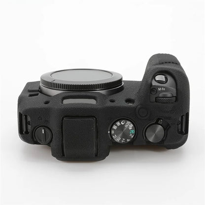 For Canon EOS R8 Soft Silicone Anti-scratch Case Litchi Texture Camera Protective Cover