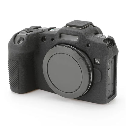 For Canon EOS R8 Soft Silicone Anti-scratch Case Litchi Texture Camera Protective Cover