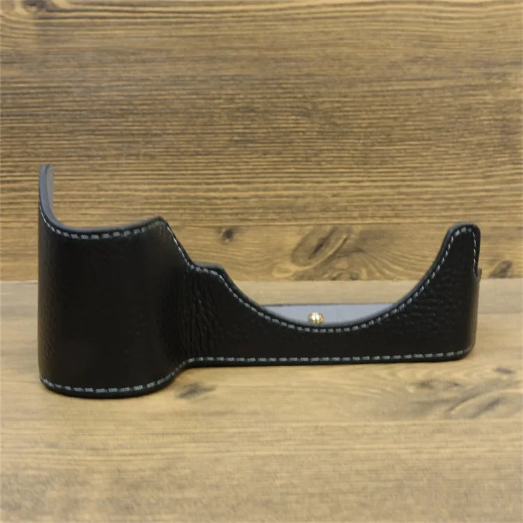 For Nikon Z8 Genuine Cow Leather Bottom Case Half Body Camera Cover with Battery Opening