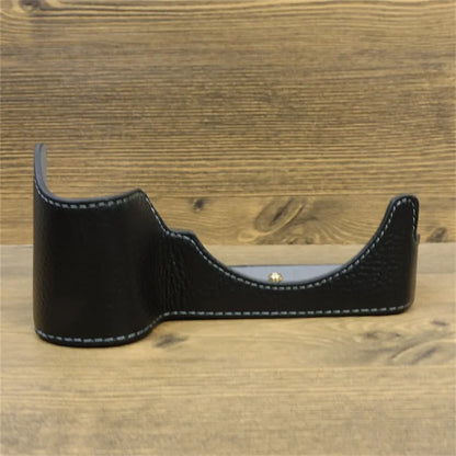 For Nikon Z8 Genuine Cow Leather Bottom Case Half Body Camera Cover with Battery Opening