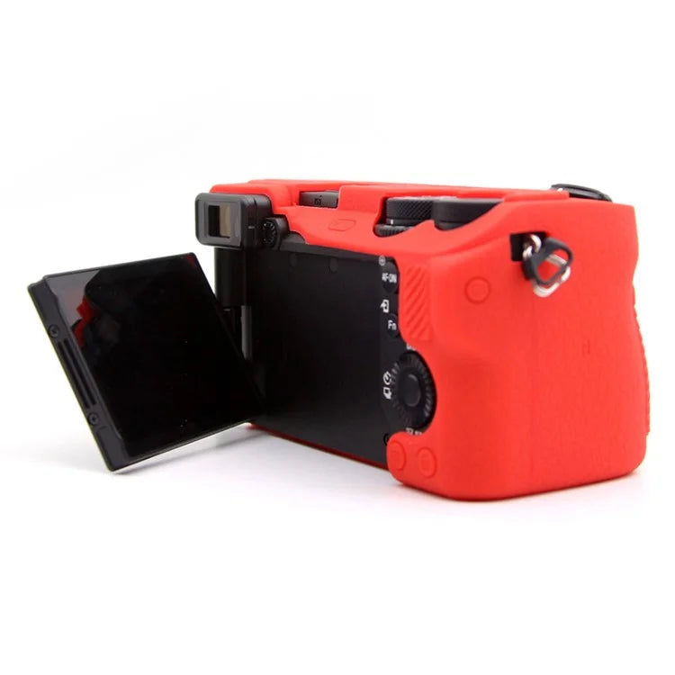 For Sony A6700 Textured Case Anti-Scratch Silicone Cover Camera Sleeve
