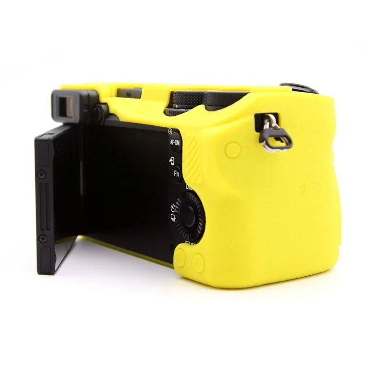 For Sony A6700 Textured Case Anti-Scratch Silicone Cover Camera Sleeve