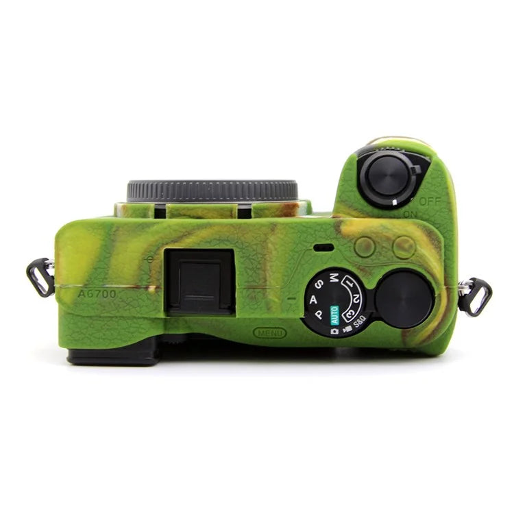 For Sony A6700 Textured Case Anti-Scratch Silicone Cover Camera Sleeve