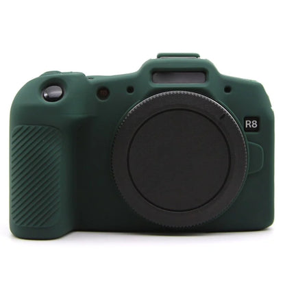 For Canon EOS R8 Anti-drop Camera Cover Soft Silicone Protective Case, Glossyish Green