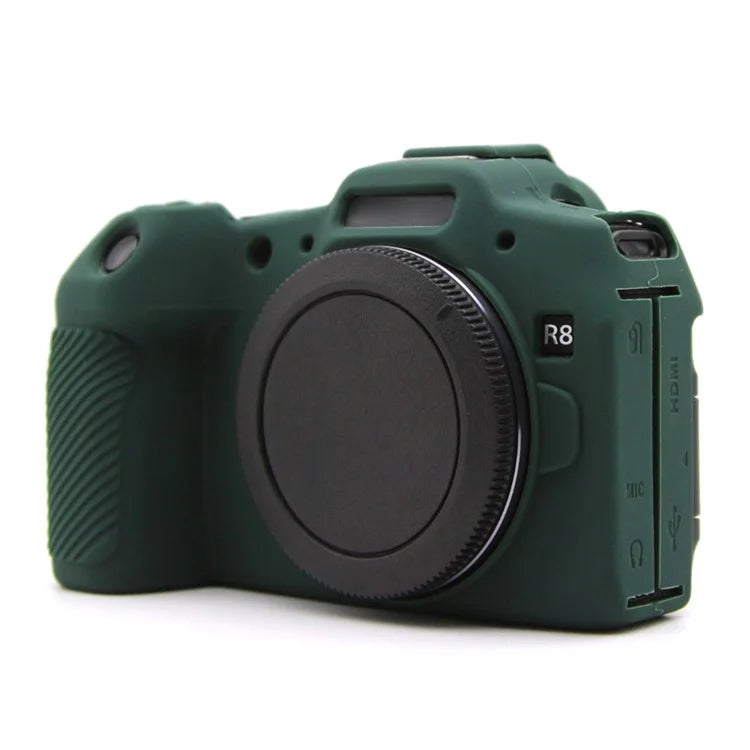 For Canon EOS R8 Anti-drop Camera Cover Soft Silicone Protective Case, Glossyish Green