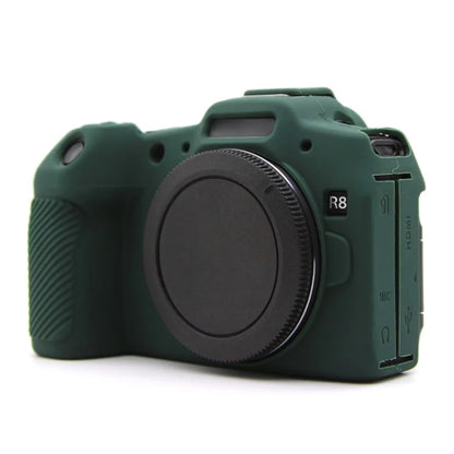 For Canon EOS R8 Anti-drop Camera Cover Soft Silicone Protective Case, Glossyish Green