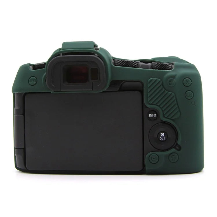 For Canon EOS R8 Anti-drop Camera Cover Soft Silicone Protective Case, Glossyish Green