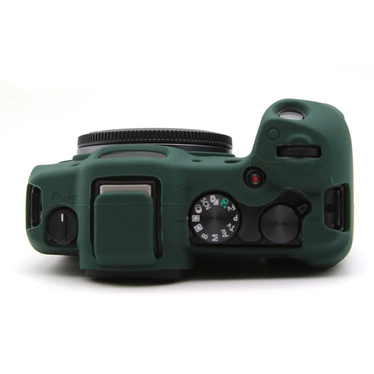 For Canon EOS R8 Anti-drop Camera Cover Soft Silicone Protective Case, Glossyish Green
