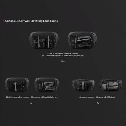 PGYTECH OneGo V2 4L Outdoor Camera Carrying Chest Bag Zipper Crossbody Bag