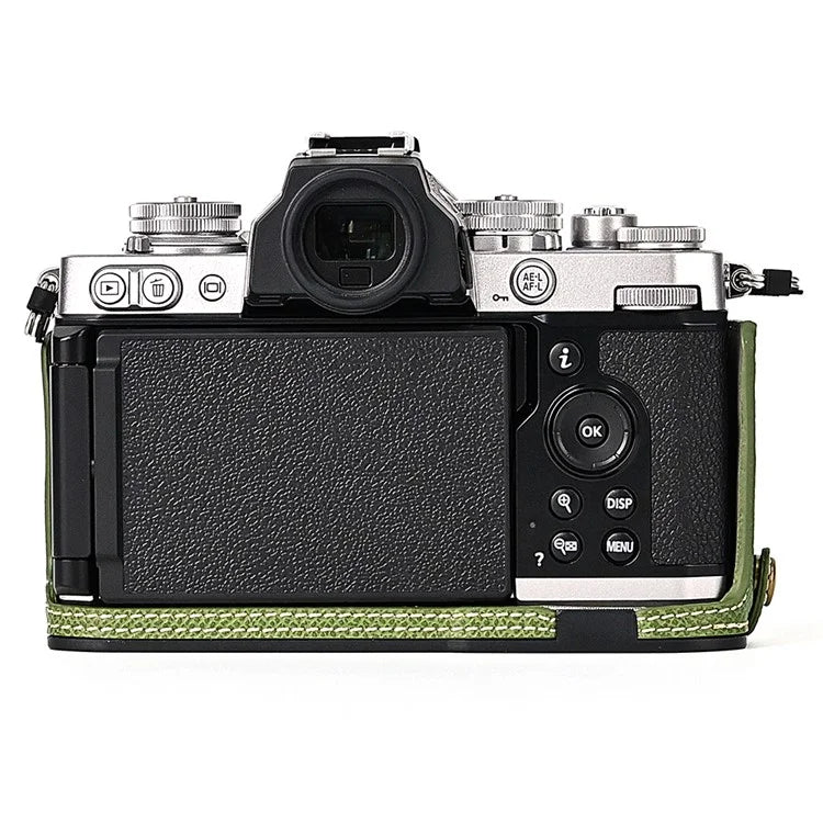 Leather Camera Case For Nikon ZFC Bottom Half-Body Camera Cover Anti-Scratch Protector with Hand Grip