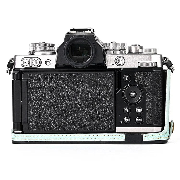 Leather Camera Case For Nikon ZFC Bottom Half-Body Camera Cover Anti-Scratch Protector with Hand Grip