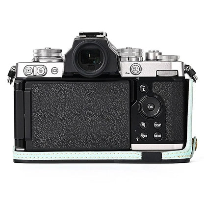 Leather Camera Case For Nikon ZFC Bottom Half-Body Camera Cover Anti-Scratch Protector with Hand Grip