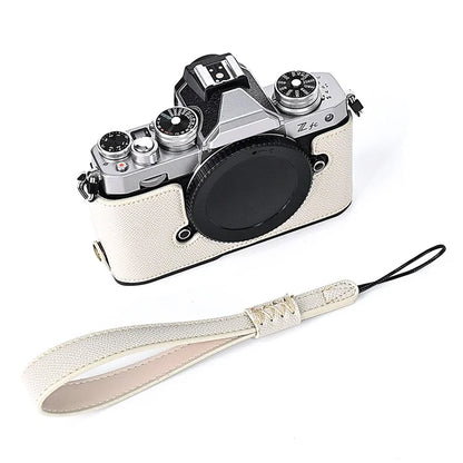 Leather Camera Case For Nikon ZFC Bottom Half-Body Camera Cover Anti-Scratch Protector with Hand Grip