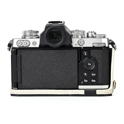 Leather Camera Case For Nikon ZFC Bottom Half-Body Camera Cover Anti-Scratch Protector with Hand Grip
