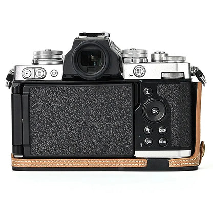 Leather Camera Case For Nikon ZFC Bottom Half-Body Camera Cover Anti-Scratch Protector with Hand Grip