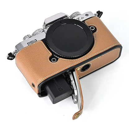 Leather Camera Case For Nikon ZFC Bottom Half-Body Camera Cover Anti-Scratch Protector with Hand Grip