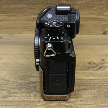 For Nikon ZF PU Leather Camera Bag Battery Opening Anti-drop Protective Case