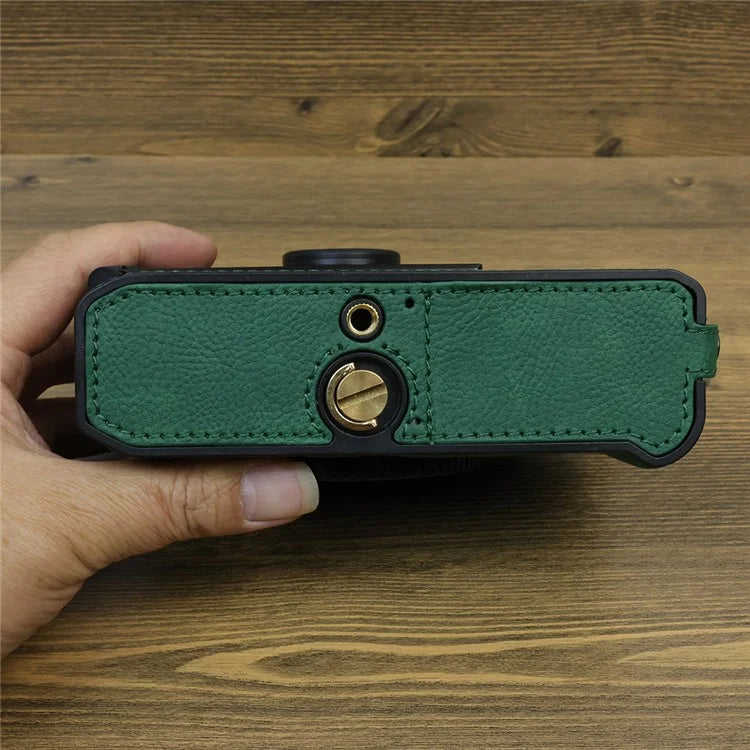 For Nikon ZF PU Leather Camera Bag Battery Opening Anti-drop Protective Case