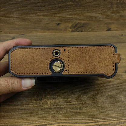 For Nikon ZF PU Leather Camera Bag Battery Opening Anti-drop Protective Case