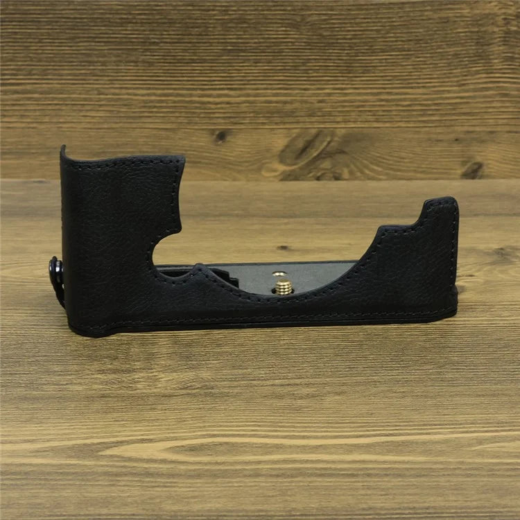 For Nikon ZF PU Leather Camera Bag Battery Opening Anti-drop Protective Case