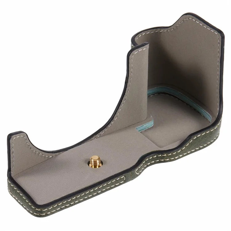 For Canon EOS R8 / RP PU Leather Camera Case Bottom Half-Body Protective Case with Battery Opening