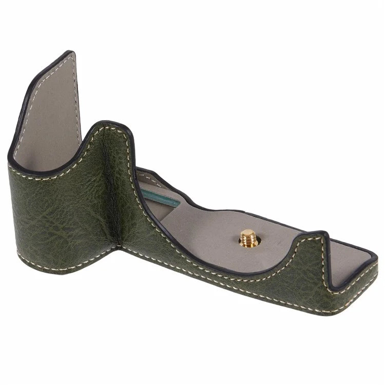 For Canon EOS R8 / RP PU Leather Camera Case Bottom Half-Body Protective Case with Battery Opening