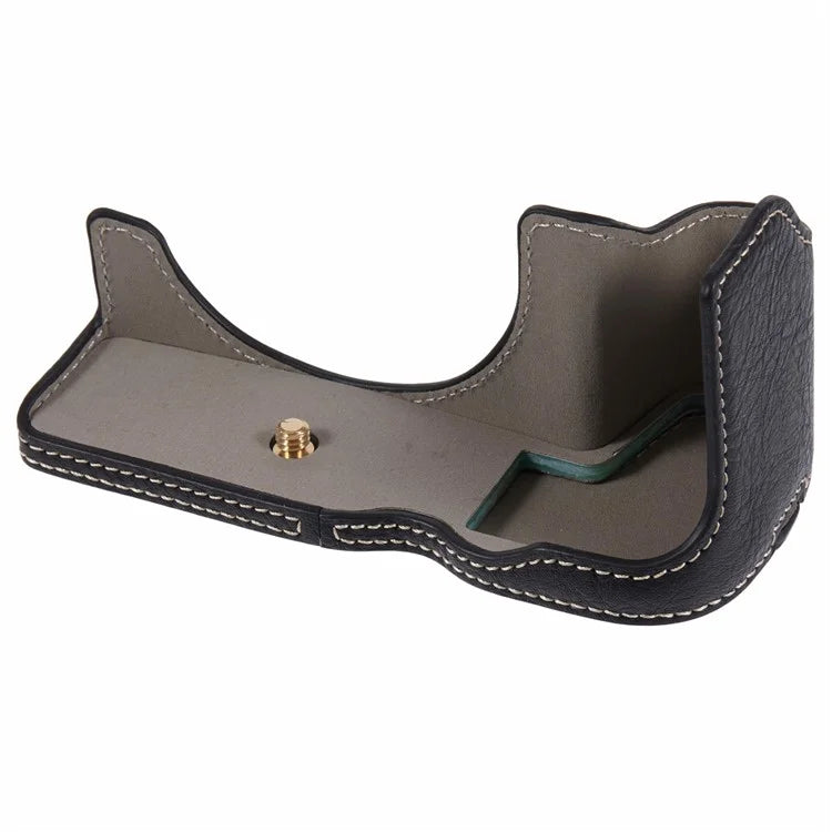 For Canon EOS R8 / RP PU Leather Camera Case Bottom Half-Body Protective Case with Battery Opening