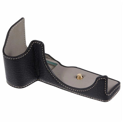 For Canon EOS R8 / RP PU Leather Camera Case Bottom Half-Body Protective Case with Battery Opening