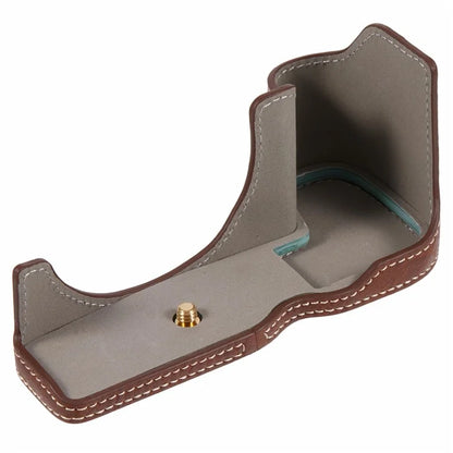 For Canon EOS R8 / RP PU Leather Camera Case Bottom Half-Body Protective Case with Battery Opening